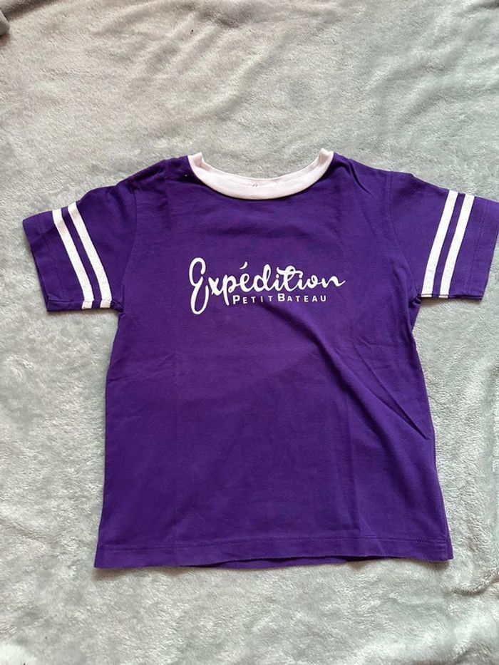 T-shirt petit bateau 4 ans violet
