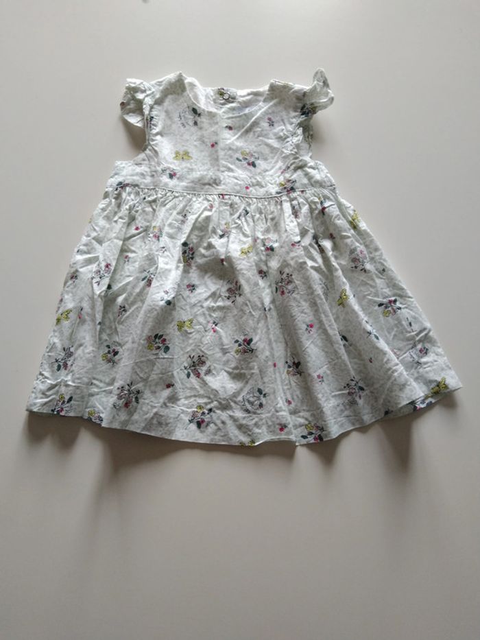robe sans manches petit bateau imprimé fleuri fille 6 mois