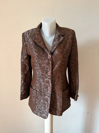 Veste de blazer cinoche marron en très bon état taille 36