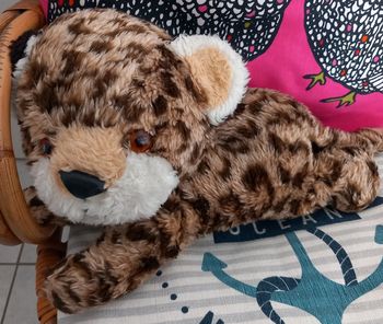 Peluche panthère/chat vintage Ajena 37 cm rare