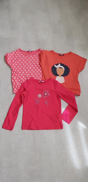 Lot 3 tee-shirts okaidi 6 ans