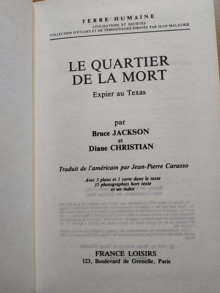 Livre le quartier de la mort - photo numéro 2