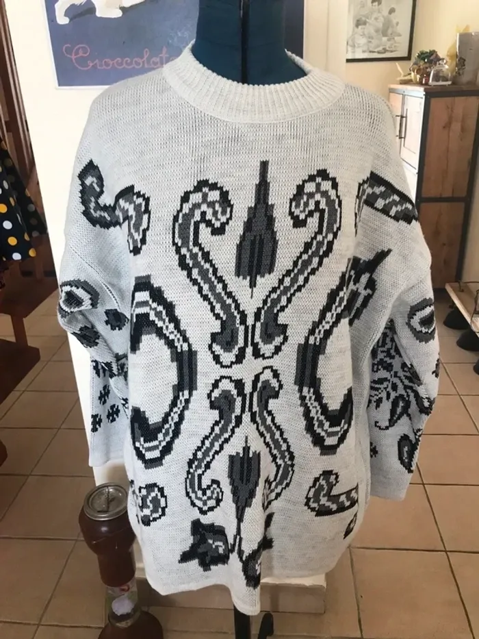 Pull-over ski snowboard rétro vintage années 80/90 xl