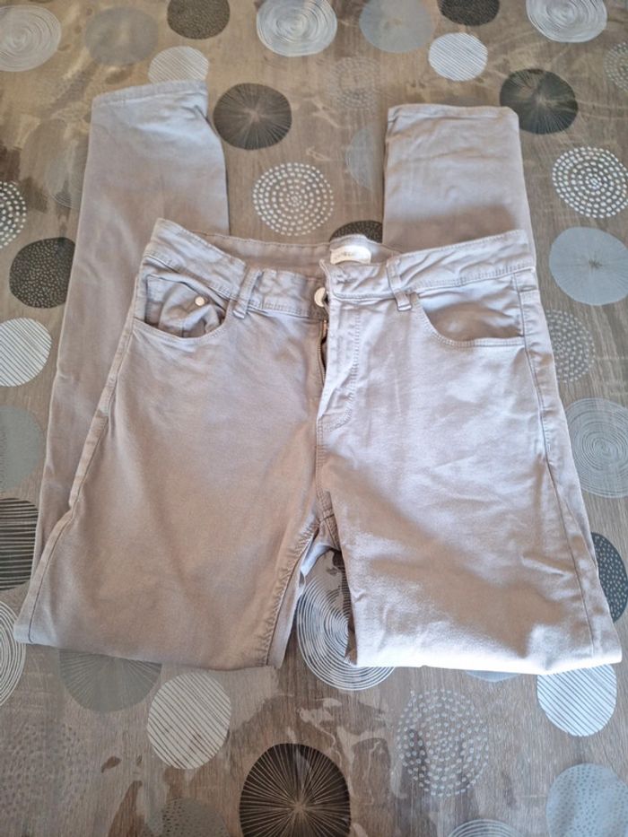 Pantalon gris cache cache taille 40 - photo numéro 4