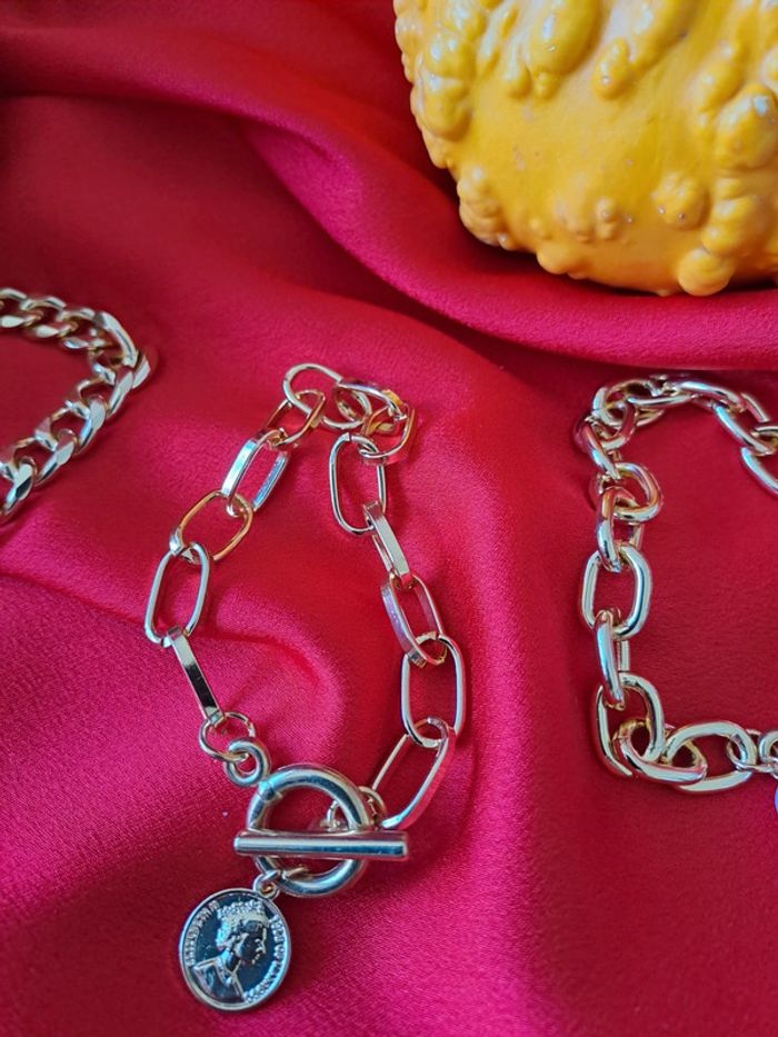Ensemble 3 bracelet chaine - photo numéro 3