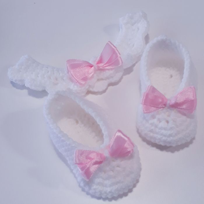 Vêtement bébé fille barboteuse crochet dentelle noeud satin rose 6 mois - photo numéro 5