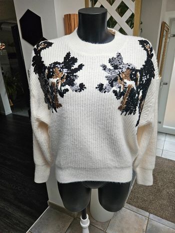 H & M pull sequin festif taille M