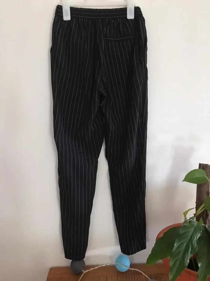 pantalon rayé fille 12 ans taille S - photo numéro 2