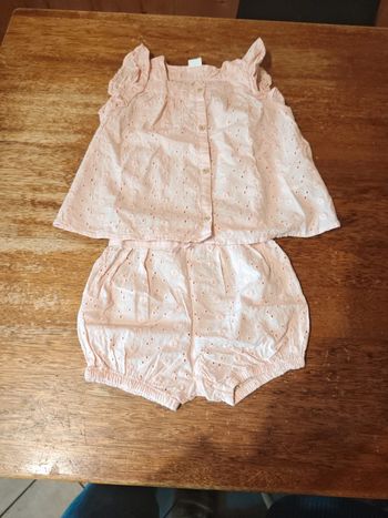 Ensemble fille rose clair taille 86 cm