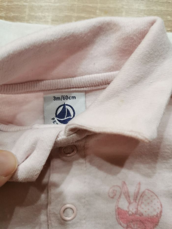 Lot de 3 bodies bébé fille 3mois petit bateau TBE - photo numéro 4