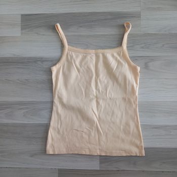 Top femme à bretelles jaune taille 38