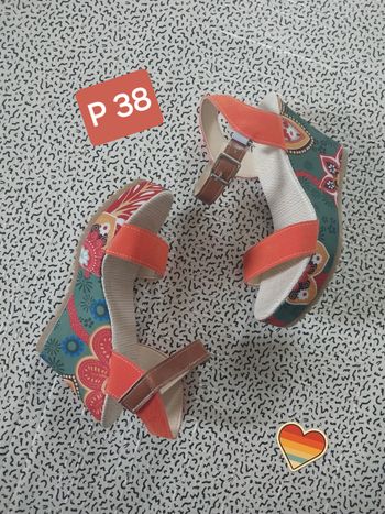 Sandales compensées neuves – Pointure 38