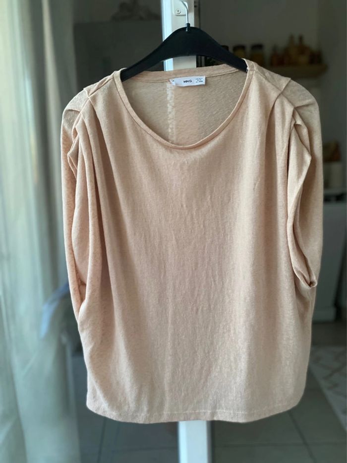 Haut top beige Mango 38 - photo numéro 6