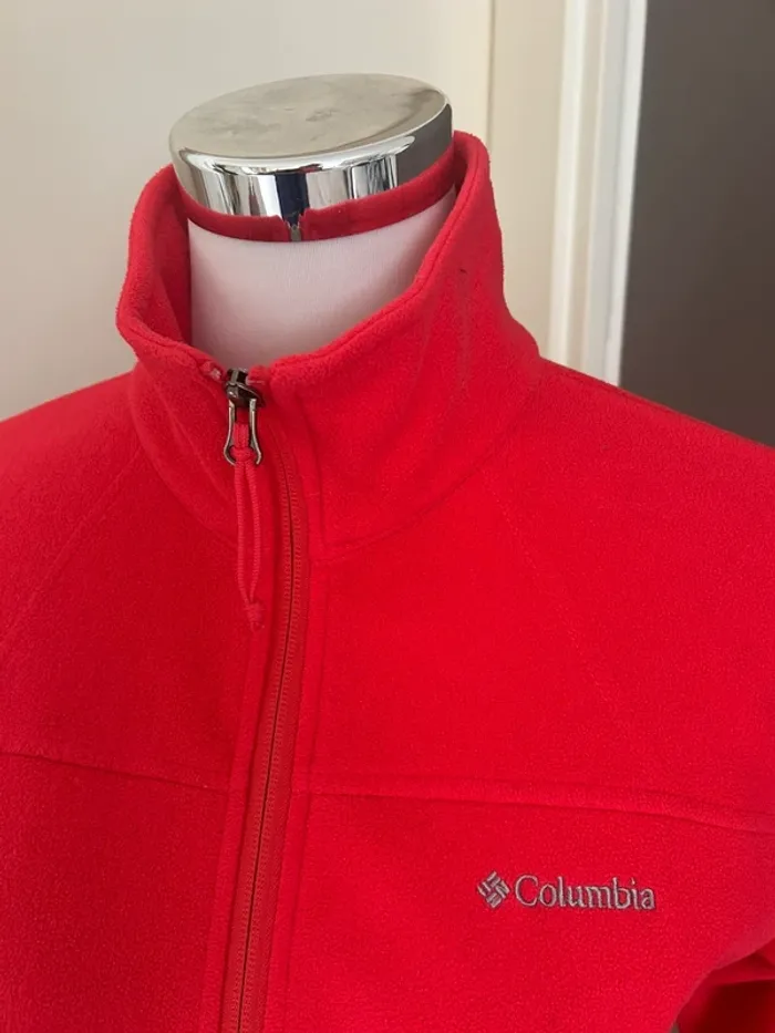 Columbia, veste zippe polaire, rose, corail taille S/36 - photo numéro 4