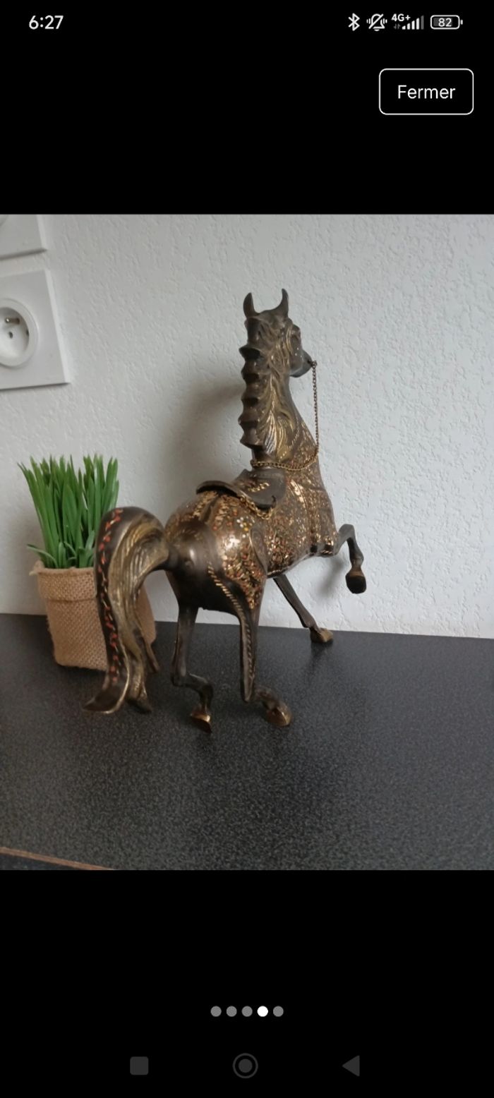 Statuette cheval bronze - photo numéro 4