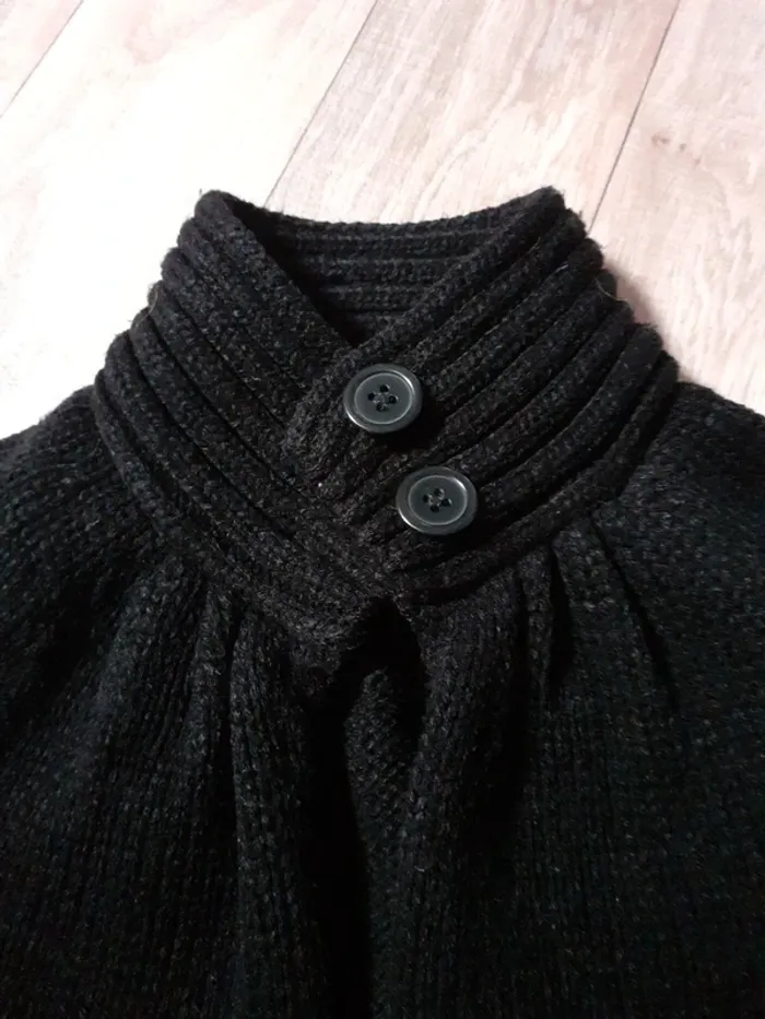 Gilet sans manches fille noir 5 ans - photo numéro 4