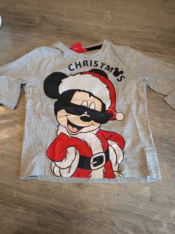 T shirt ml de Noël 3 ans garçon 