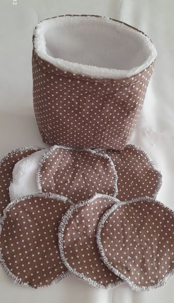 Lingettes lavable ronde