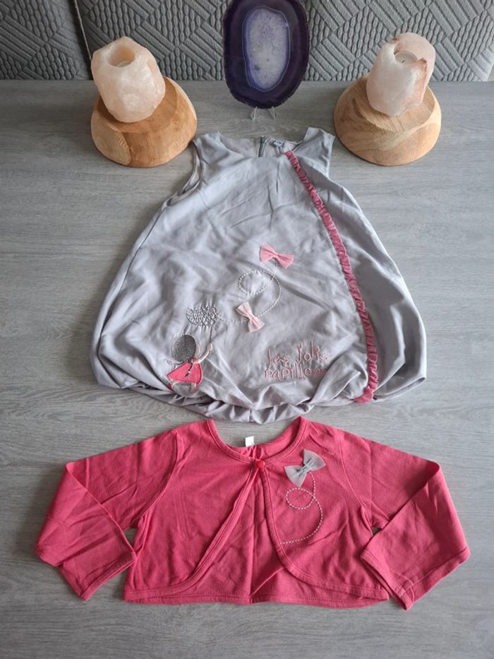 Robe et gilet assorti 23 mois