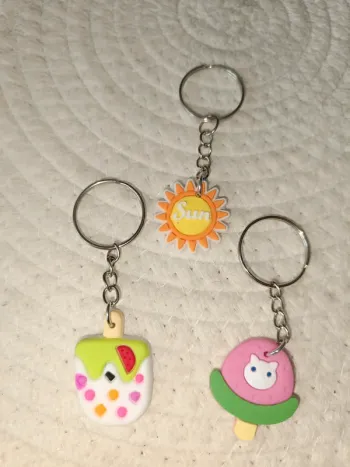 Lot Porte clef d'été💛Glace..soleil