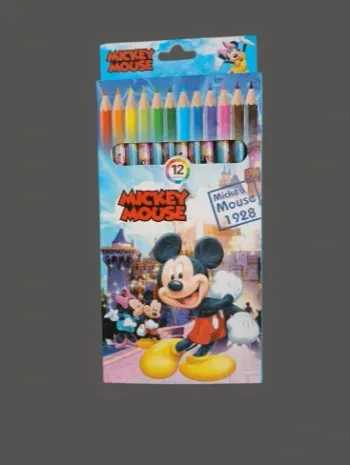 12 Crayons de couleurs Mickey