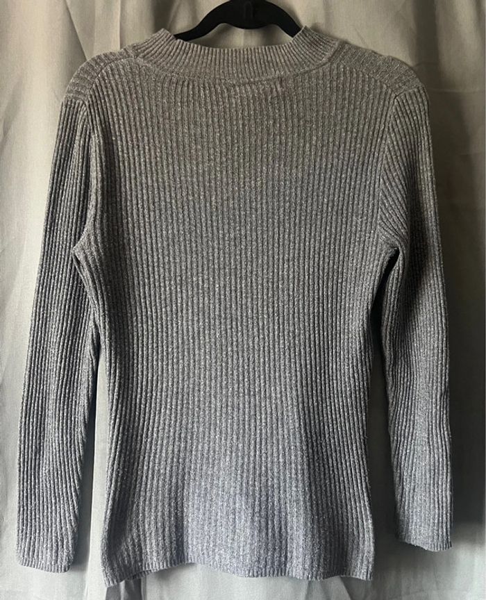 Sous pull chaud femme gris anthracite primark taille L excellent état - photo numéro 2