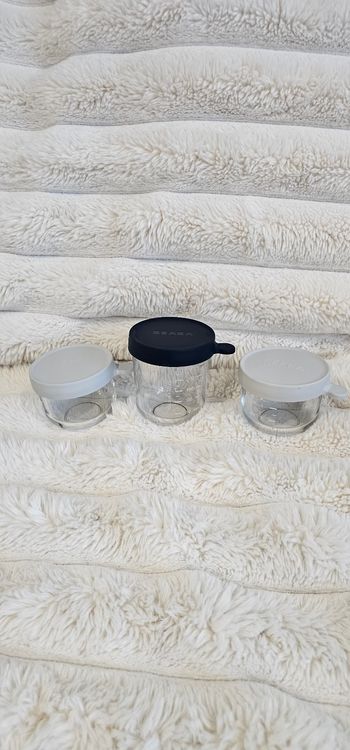 Lot de 3 pots en verre Béaba 150ml/250ml 