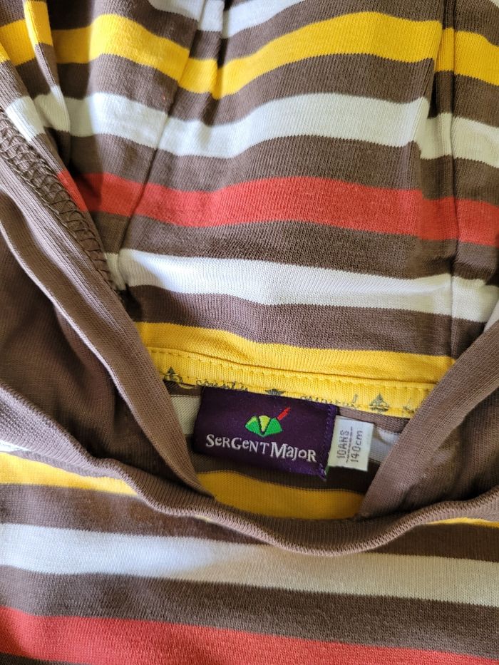 t-shirt Mlongue avec capuche sergent major 10ans (2e) - photo numéro 5