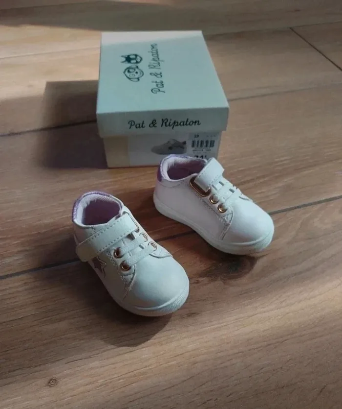 Baskets Pat & Ripaton bébé fille neuves - Taille 19 - photo numéro 2
