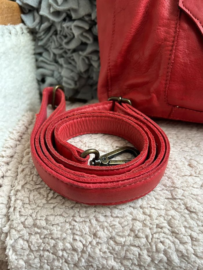 Sac en cuir épais pièces - photo numéro 3