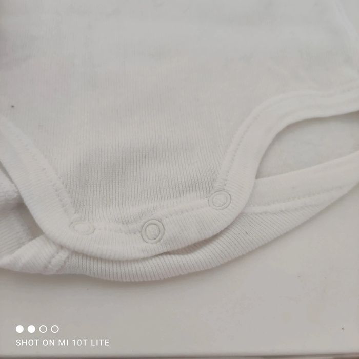 Lot de 2 body manches longues blanc petit bateau - photo numéro 2