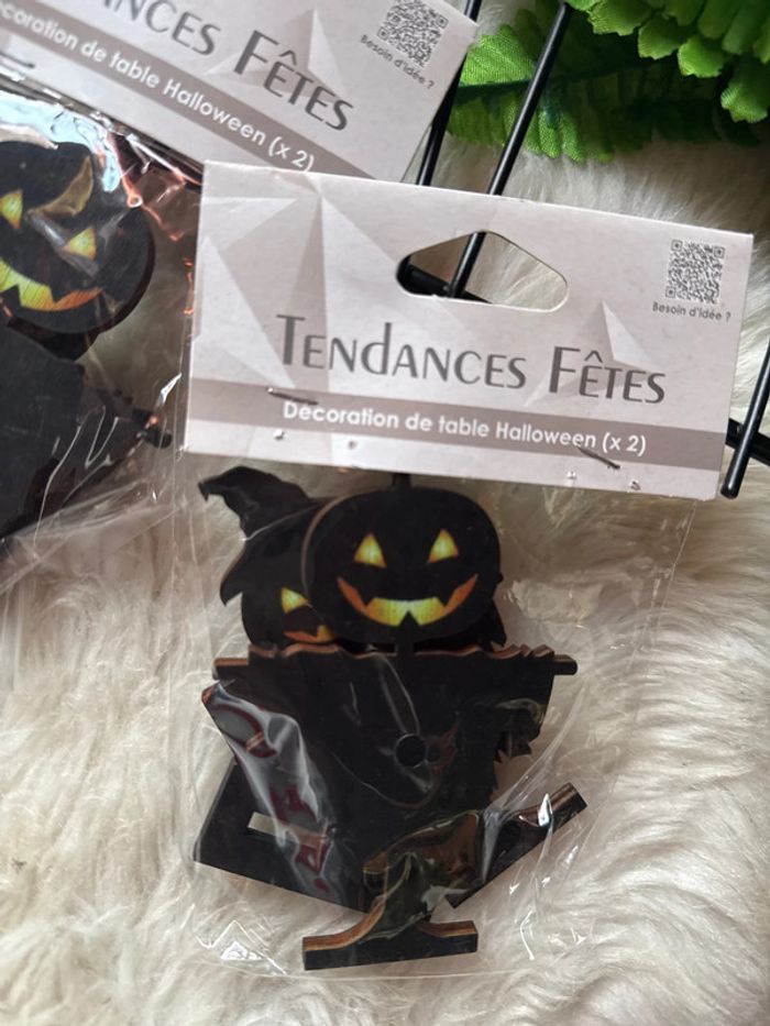 Lot de 4 décorations de table pour halloween - NEUF - photo numéro 2