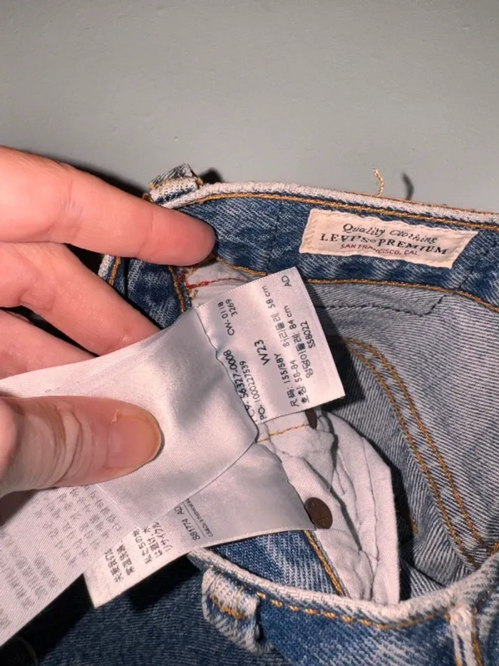 Short en jeans Levi’s Taille 23 us - photo numéro 5