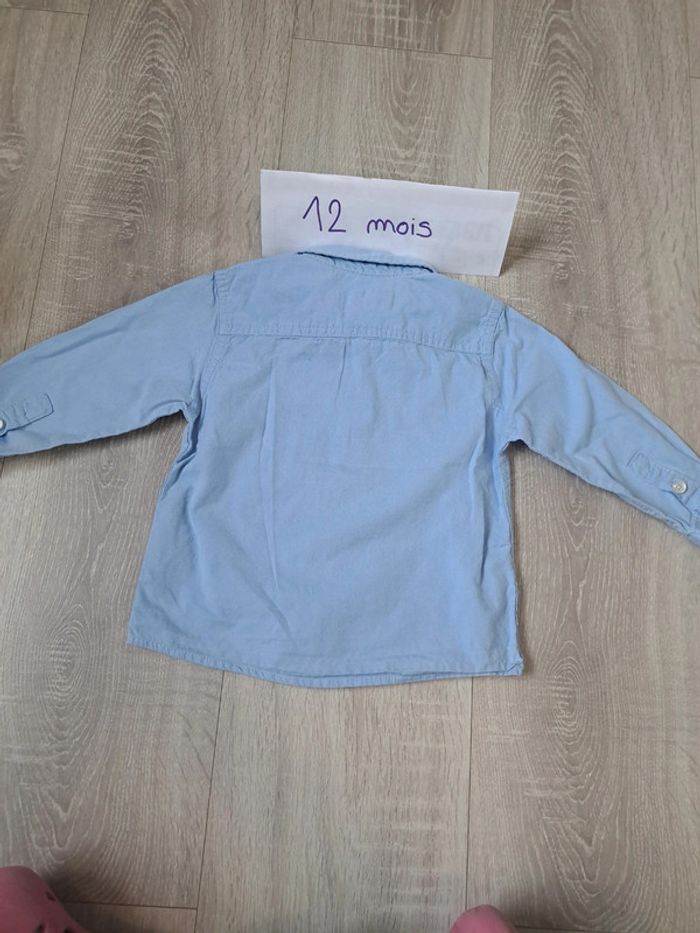 Chemise manches longues 12 18 mois - photo numéro 2