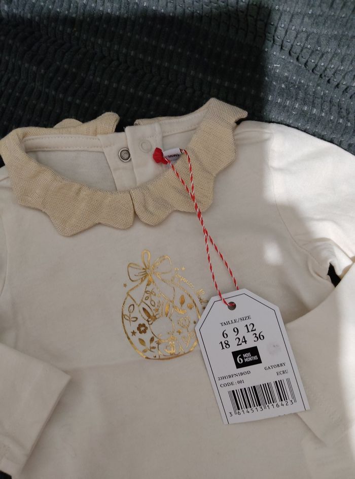 Ensemble Noël pour bébé fille 6 mois, sergent major - photo numéro 4