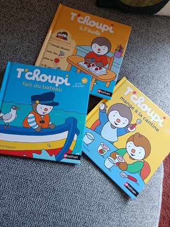 Lot 3 livres de Tchoupi 