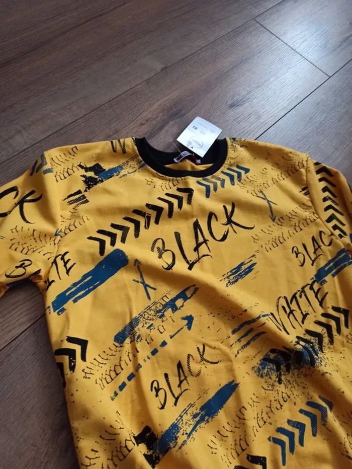 Pull fin homme manches longues jaune XS - photo numéro 2