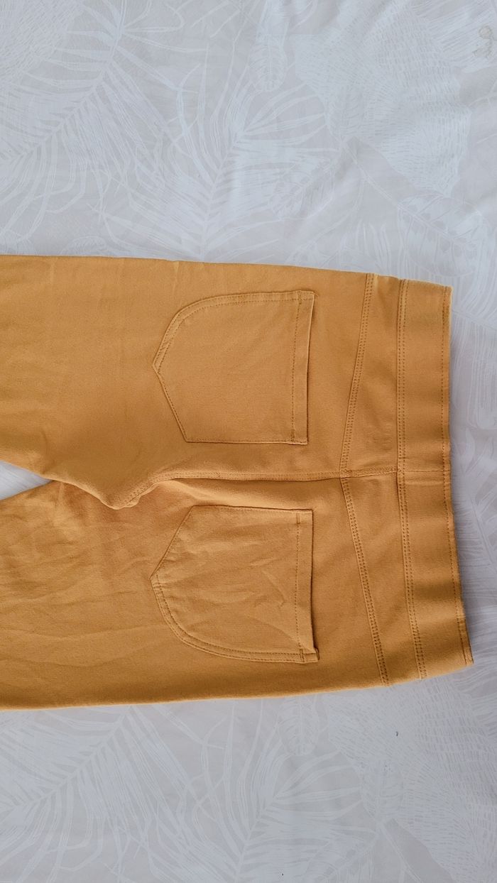 Pantalon tregging jaune moutarde 10 ans - photo numéro 7