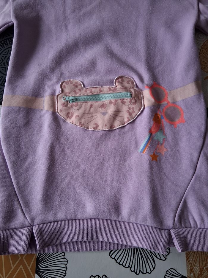 Robe sweat fille parme 5 ans - photo numéro 4