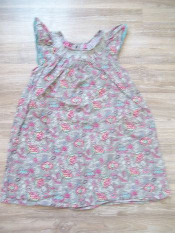 Top long smocké fleuri kaki NKY 8 ans/128 cm (Kiabi2)