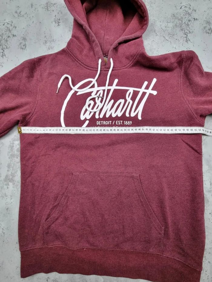 Pull capuche Carhartt WIP bordeaux Taille S - photo numéro 9