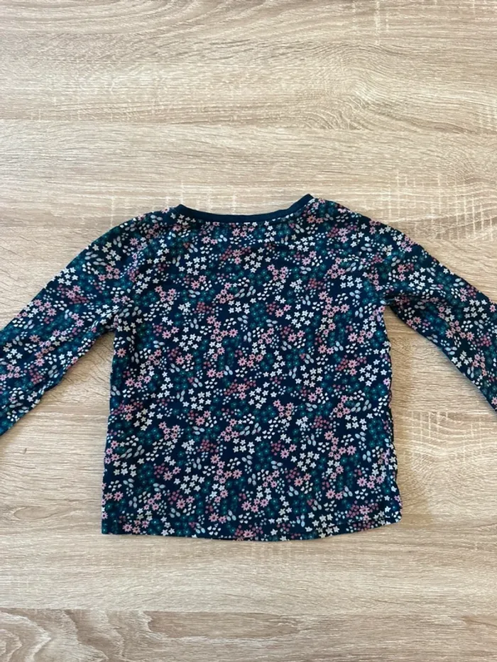 T-shirt manches longues fleuri - photo numéro 4