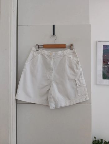 Short vintage en coton blanc dorotennis taille