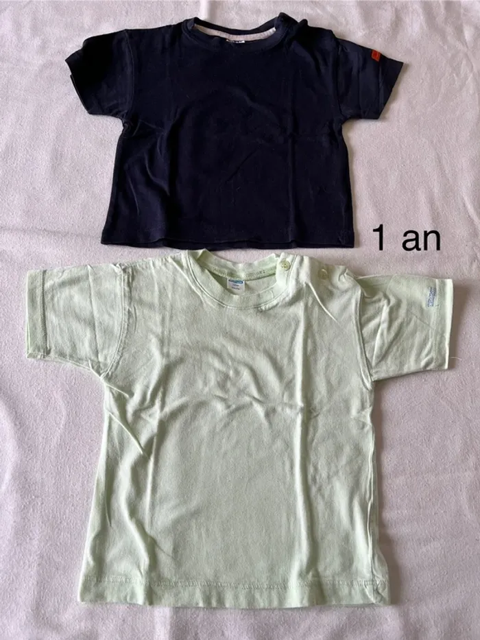 Lot t-shirt 1 an