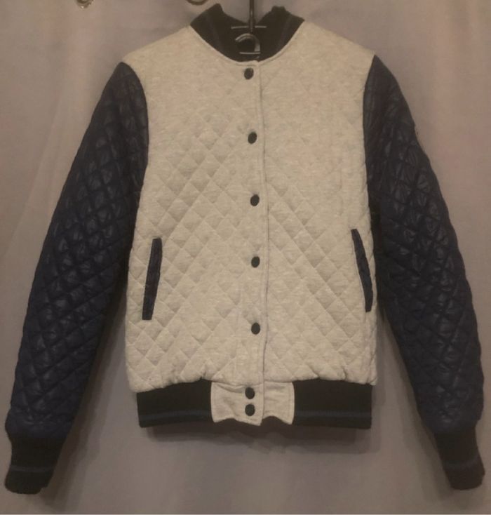 Veste matelassée »Gertrude »bleu marine et grise