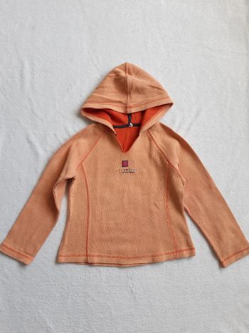 Sweat à capuche orange