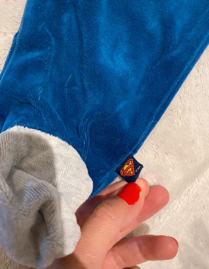 Pyjama velours superman dc comics 12 mois - photo numéro 3