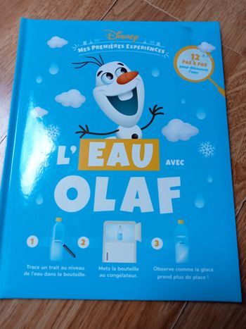 Livre L'eau avec Olaf neuf