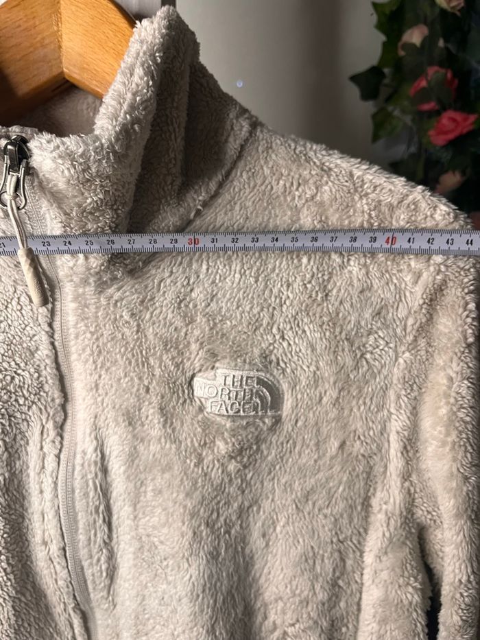 Veste polaire zippée femme The North Face blanc écru crème - Taille L - photo numéro 3