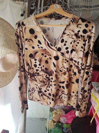Haut femme léopard